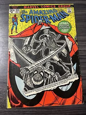 Buy Amazing Spiderman #113 (10/72, Marvel) 1st App Of Hammerhead! Doc Oc Cover! • 34.91£