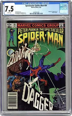 Buy Spectacular Spider-Man Peter Parker #64D CGC 7.5 1982 4048761005 • 69.12£