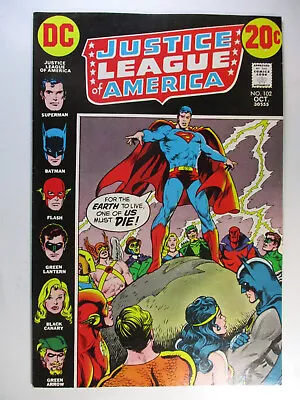 Buy Justice League Of America #102, JSA Crossover, VF-, 7.5, White Pages • 17.47£