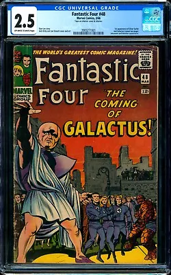 Buy Fantastic Four 48 (1966) | CGC 2.5 OW/W | 1st Silver Surfer, Galactus| Marvel • 659.34£