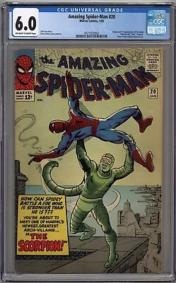 Buy Amazing Spider-man #20 Cgc 6.0 Off-white To White Pages Marvel Comics 1965 • 613.52£