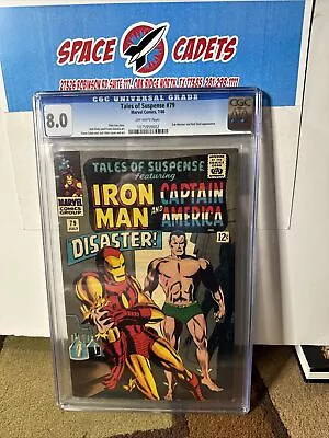 Buy Tales Of Suspense #79 1966 Iron Man Submariner  CGC 8.0 Comic Book • 194.15£