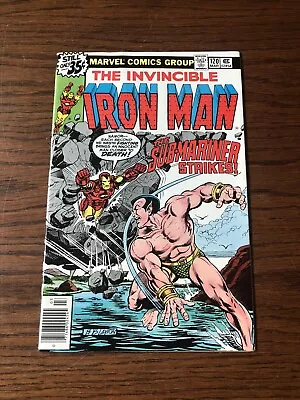 Buy Invincible Iron Man #120 Newsstand - 1st App Justin Hammer - Namor -1979- VF/NM • 23.29£