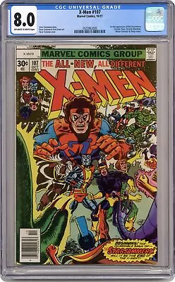 Buy Uncanny X-Men #107 CGC 8.0 1977 3923963006 1st Full App. Starjammers • 287.35£