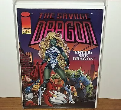 Buy THE SAVAGE DRAGON #12 (1994) Erik Larsen Image Comics 1st Appearance She-Dragon • 3.10£