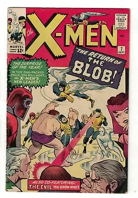 Buy Marvel Comics X Men 7 2nd Blob FN+ 6.5 1964 Magneto Cyclops • 599.99£