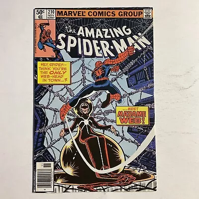 Buy Amazing Spider-Man 210 1980 NM- Near Mint- Newsstand Marvel  • 58.24£