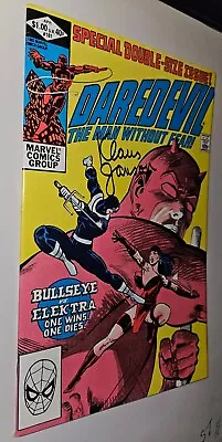 Buy  DAREDEVIL 181 DEATH OF ELEKTRA 1st PRINT Autographed By KLAUS JANSON • 66£