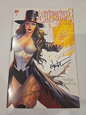 Buy Gotham City Sirens #1 Tyler Kirkham SIGNED Zatanna W/COA We Combine S&H  • 27.18£