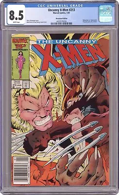 Buy Uncanny X-Men #213N CGC 8.5 Newsstand 1987 4420576006 • 55.14£