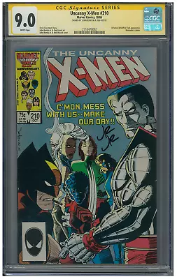 Buy Uncanny X-Men #210 VF/NM 9.0 CGC Signed Romita JR Marauders 1st Cameo Appearance • 151.43£