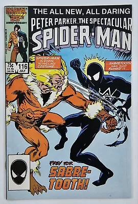 Buy Peter Parker, The Spectacular Spider-Man #116 - 1986 1st App Of The Foreigner! • 15.53£
