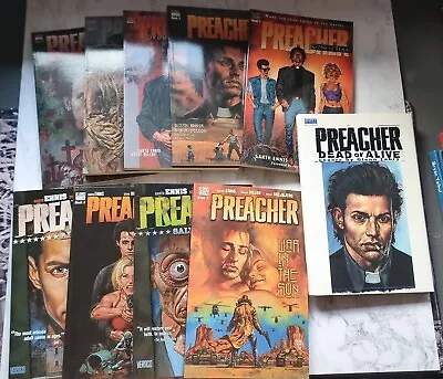 Buy Preacher -  TPB - Vol 1-9 COMPLETE + Dead Or Alive HC   -  Garth Ennis - Vertigo • 50£