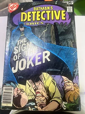 Buy Detective Comics #476 FN-; DC | Batman Joker April 1978 Laughing Fish • 54.36£