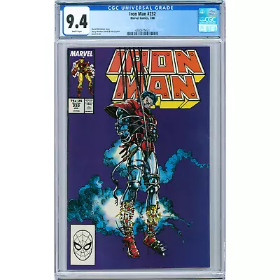Buy Iron Man #232 1988 Marvel CGC 9.4 Conclusion Of The Armor Wars Story Arc • 58.25£