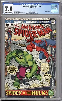 Buy Amazing Spider-Man #119 CGC 7.0 - Hulk Appearance • 120.34£