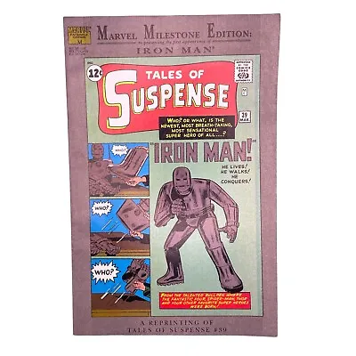 Buy Marvel Milestone Edition: Tales Of Suspense # 39 Reprint Iron Man, Newstand • 3.88£