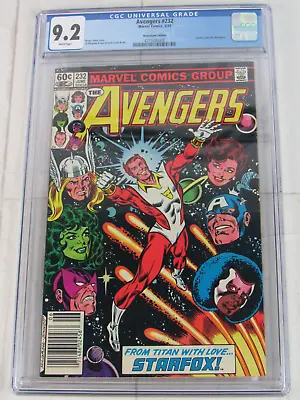Buy The Avengers #232 CGC 9.2 WP June 1983 Marvel Comics 4251605008 Newsstand • 51.64£