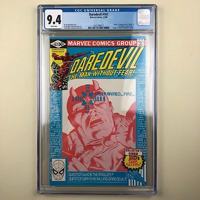 Buy Daredevil #167 (1980) CGC 9.4, 1st Appearance Of The Mauler • 58.25£