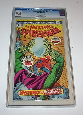 Buy Amazing Spiderman #142 - Marvel 1975 Bronze Age Issue - CGC NM 9.4 (Mysterio) • 190.27£