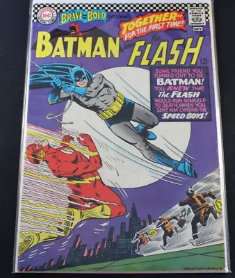 Buy Brave & Bold 67 Batman Begins Team Ups Infantino Flash FN-VF 7.0 Comic • 30.75£