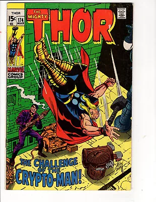 Buy The Mighty Thor #174 (1970) (THIS BOOK HAS MINOR RESTORATION SEE DESCRIPTION) • 13.69£