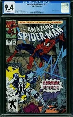 Buy AMAZING SPIDER-MAN  #359  CGC  NM9.4  High Grade!  White Pages 3732806005 • 52.80£