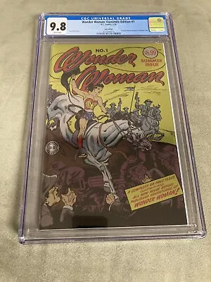 Buy Wonder Woman #1 Facsimile Foil Variant CGC 9.8 NM/M Gorgeous • 41.93£