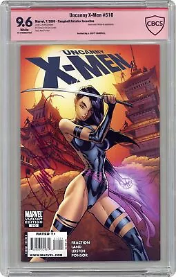 Buy Uncanny X-Men #510B Campbell 1:15 Variant CBCS 9.6 SS J. Scott Campbell 2009 • 287.35£