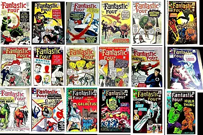 Buy Facsimile Cover Reprints FANTASTIC FOUR #1-112 Marvel 18 Exact Copies NO COMICS • 49.99£