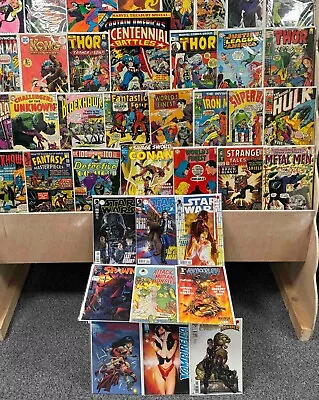 Buy Warehouse Clearance 160+ American Comic Books 1960's To Modern Marvel, DC BOX 7 • 450£