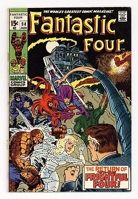 Buy Fantastic Four #94 GD/VG 3.0 1970 • 37.28£