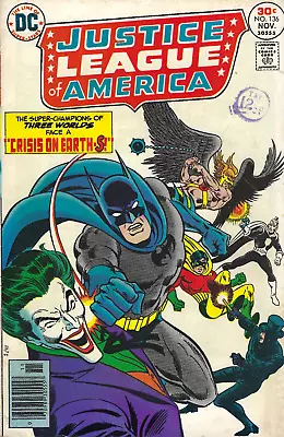 Buy Justice League Of America #136 - The Joker App (Vol 1) - 1976 - DC Comics • 10£