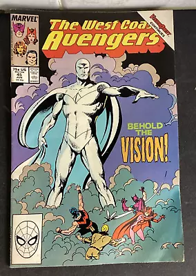 Buy West Coast Avengers -45 - Marvel Comics - 1989 - 1st White Vision • 15£