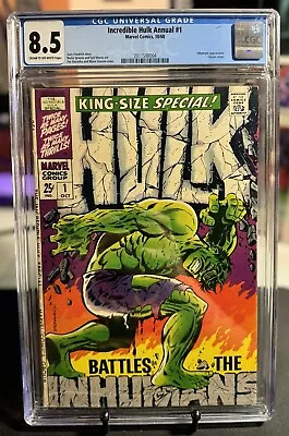 Buy 🔑Incredible Hulk Annual #1 CGC 8.5  Key Classic Cover • 504.79£