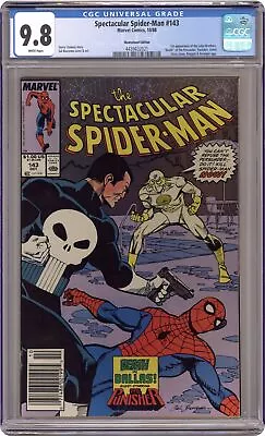 Buy Spectacular Spider-Man Peter Parker #143N CGC 9.8 Newsstand 1988 4439432021 • 213.57£