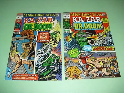Buy Astonishing Tales #2 & #3 Both NM 9.2 To 9.4 1969! Marvel Kazar Dr Doom B108 • 41.93£