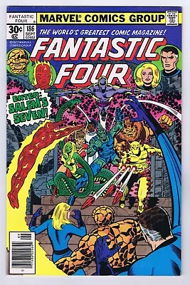 Buy Fantastic Four #186 VF+ 1st Appearance Salem’s Seven 1977 Marvel Comics • 23.30£