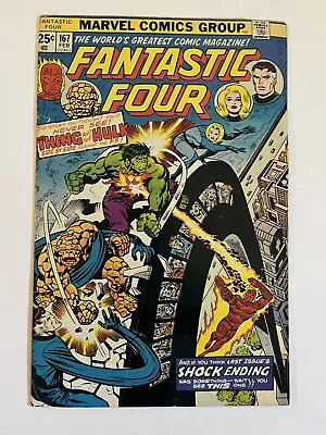 Buy Fantastic Four #167 Marvel Comic 1976 Hulk Appearance, Jack Kirby Cover  (05/01) • 9.32£