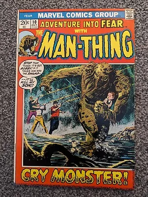 Buy Adventure Into Fear 10 Man-Thing Marvel 1972 1st Man-Thing Series. Combined Post • 39.98£