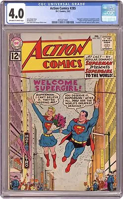 Buy Action Comics #285 CGC 4.0 1962 4035473001 • 128.37£
