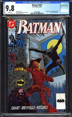 Buy Batman #457 CGC 9.8 NM/MT WP 1st Appearance Tim Drake As Robin! DC Comics 1990 • 76.88£