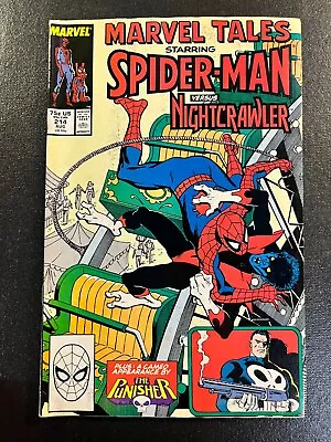 Buy Marvel Tales 214 Spider-man Versus Nightcrawler V 2 Avengers PUNISHER APP 1 Copy • 7.77£