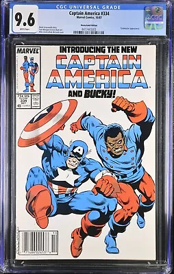 Buy Captain America #334 CGC 9.6 NM+ Newsstand • 34.95£