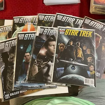 Buy Vintage STAR TREK #1-9 F-VF (#1 2nd Print) IDW Comics 2011 • 16.47£