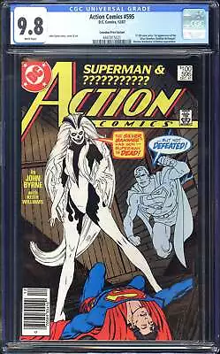 Buy Action Comics #595 CGC 9.8 (1987) 1st Silver Banshee! Canadian Variant! L@@K! • 1,072.49£