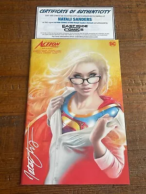 Buy Action Comics #1060 Natali Sanders Signed Coa Megacon Supergirl Variant Le 600 • 54.35£