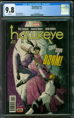 Buy Hawkeye 11 CGC 9.8 KEY 1st Hawkeye's Daughter Avengers Disney 12/17 • 155.31£