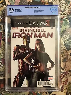 Buy Invincible Iron Man #7 1st Riri Williams Cameo CBCS 9.6 • 163.68£