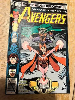 Buy Bronze Age Marvel Comic Book Avengers Issue 186 Key 1st Magda Origin Scarlet • 20£